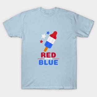 Blue Red White Independence Day T-Shirt